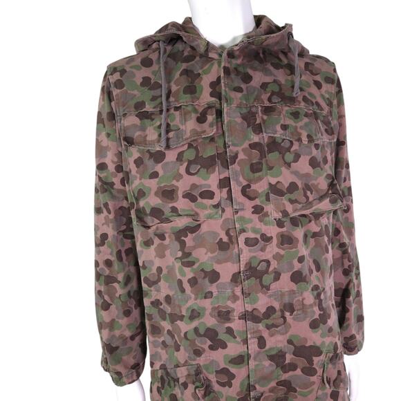 Soviet Union Camo Coat 96-100 / 3-4 Hood Slit Back Military Uniform - Picture 6 of 16